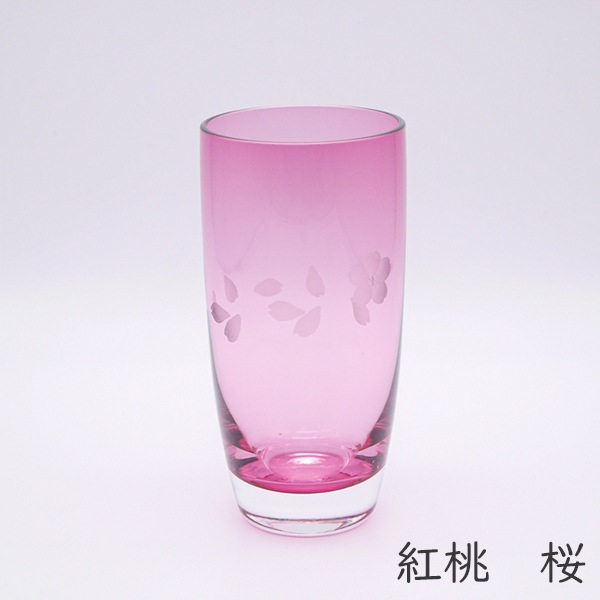 小樽の花切子 スリムグラス | 北一硝子 まごころお届け便