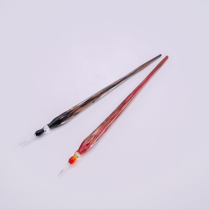 銅箔入りガラスペン三角 黒 | 北一硝子 まごころお届け便