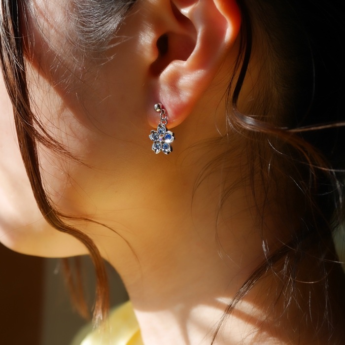 安心国内発送【WING BLING】14K Post Elysiaキュービック ピアス 桜ピアス/イヤリング(ギフトボックス別売) | 北一硝子 まごころ