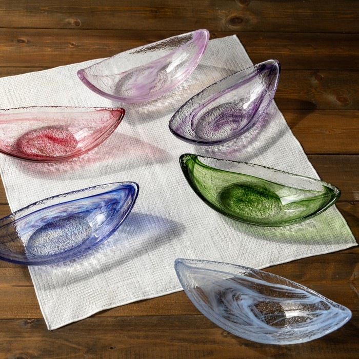 綺羅 舟形大鉢 | 北一硝子 まごころお届け便