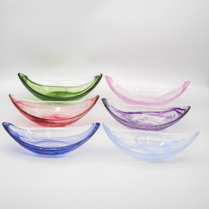 綺羅 舟形大鉢 | 北一硝子 まごころお届け便