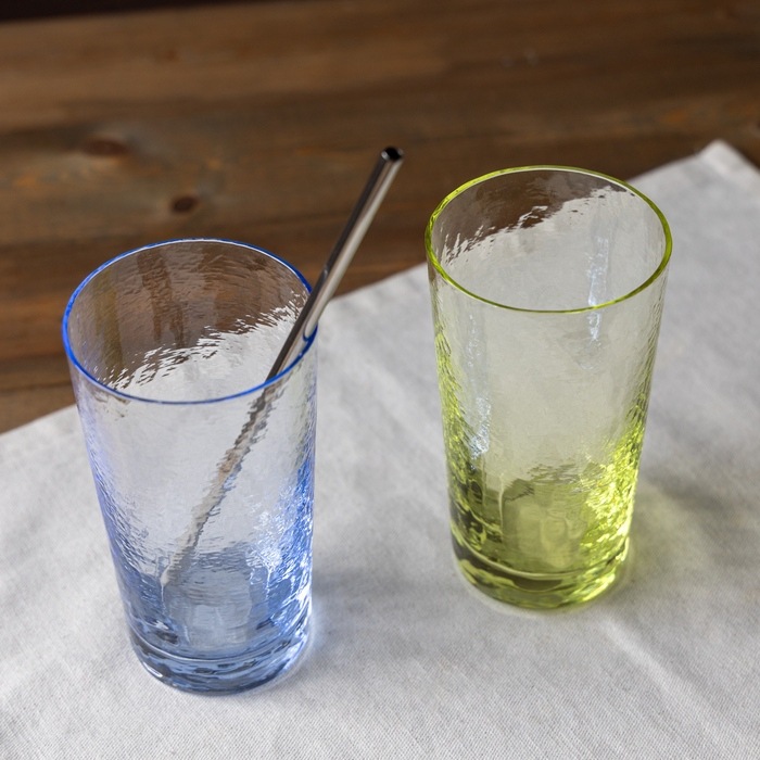 ☆耐熱性北染 焼酎グラス ペア (木箱付) | 北一硝子 まごころお届け便