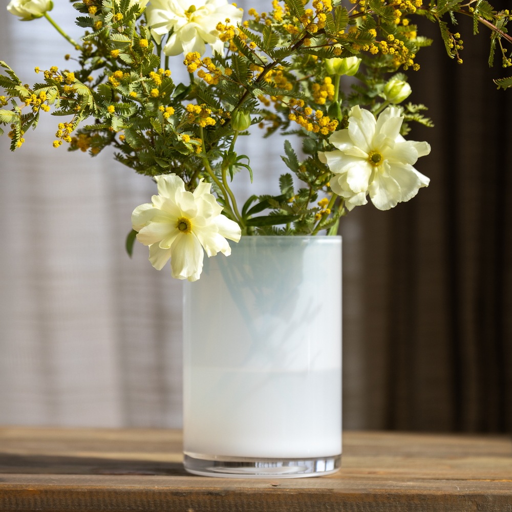 花器SNOW ～白銀の世界～ | 北一硝子 まごころお届け便