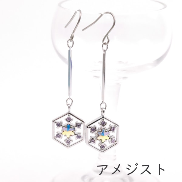 雪の結晶ピアス(PANDORA) 雪の結晶ピアス(PANDORA)