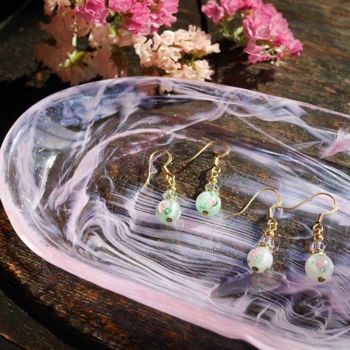 アンティーク市松模様　乳白色　工芸硝子器 五客セット　氷器 柳桜園×京焼】最高級茶各種詰合せ×京焼茶器セット（叶松谷作