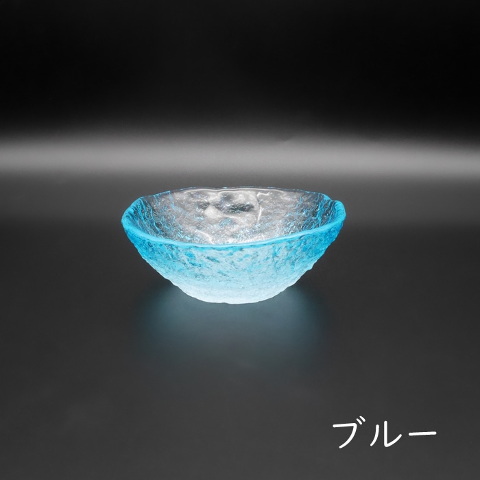 北一硝子 ブルーグラデーション 吹きガラスボウル ガラスボウル 小鉢　5個 北一硝子 ブルーグラデーション 吹きガラスボウル ガラスボウル