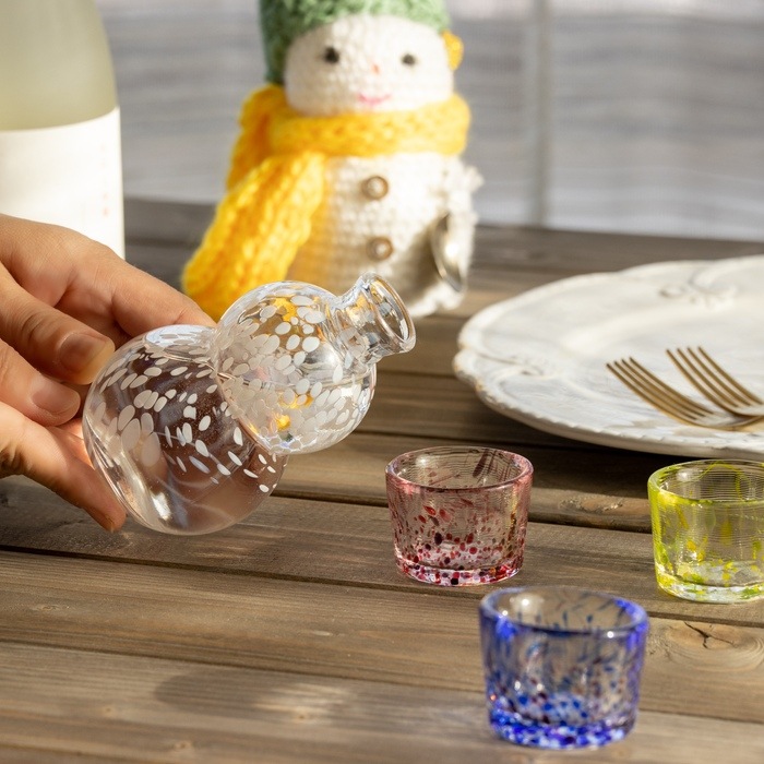 雪だるま 帽子 盃 | 北一硝子 まごころお届け便