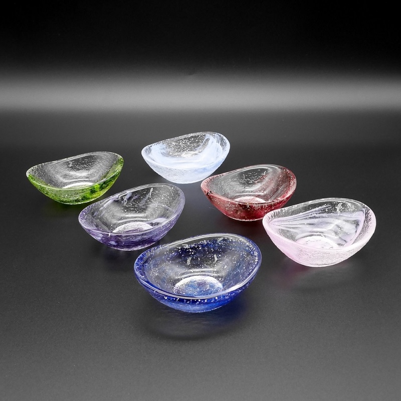 綺羅 / 銀河 楕円豆鉢 | 北一硝子 まごころお届け便