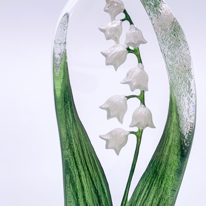 同梱すずらん ガラス細工 昭和っぽい ノスタルジック 鈴蘭