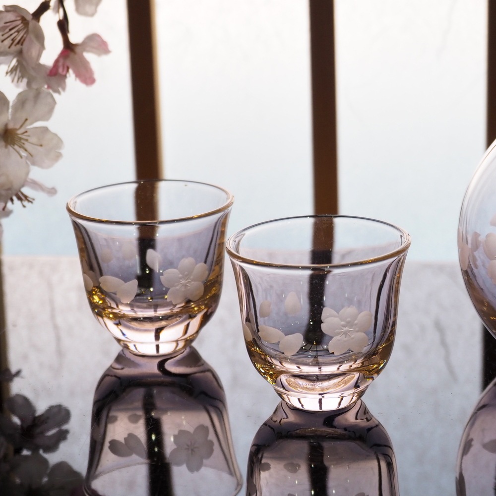 切子ガラス盃 耐熱性花切子 盃 | 北一硝子 まごころお届け便