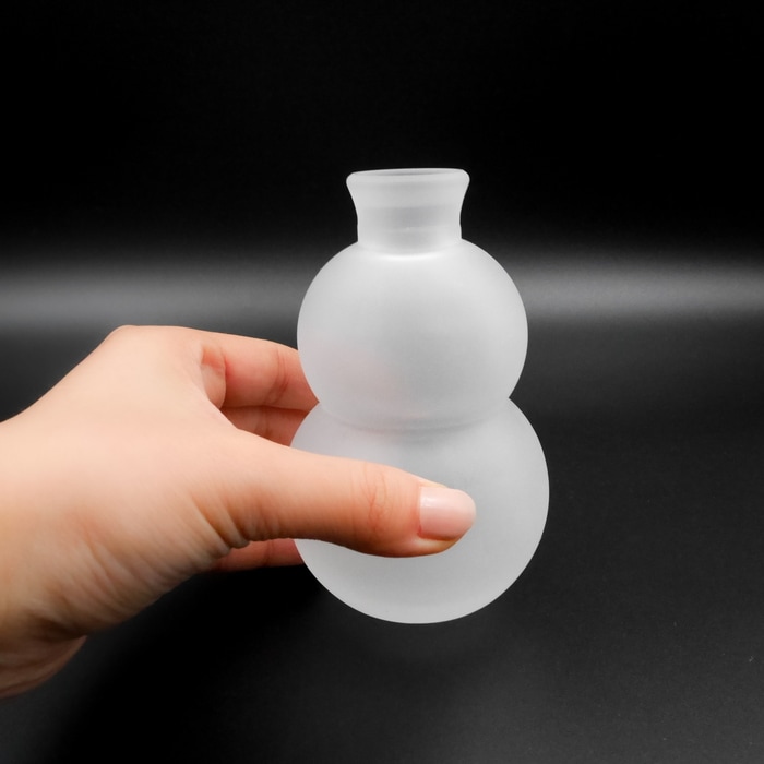 雪だるま酒器 艶消【徳利】 | 北一硝子 まごころお届け便