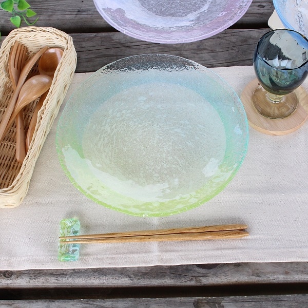 氷彩 プレート大 | 北一硝子 まごころお届け便