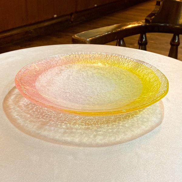 値下げ！北一硝子　飾り　大皿　ヴィンテージ 氷彩 プレート大 | 北一硝子 まごころお届け便