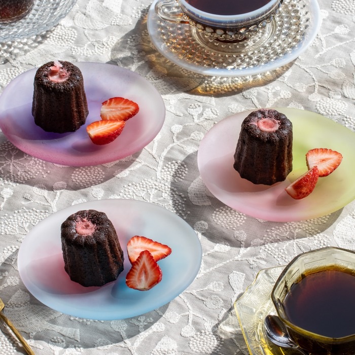 和彩 のばし皿大（艶消） | 北一硝子 まごころお届け便