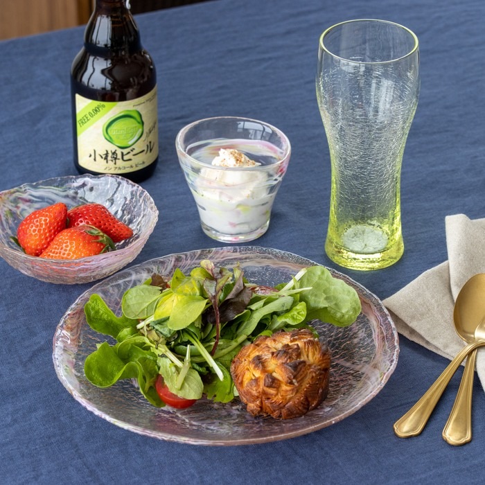 華やぎ プレート大 | 北一硝子 まごころお届け便