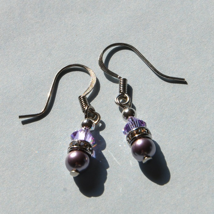 C.A.D. Tokyo パール クリスタル ガラス ピアス ① C.A.D. Tokyo パール クリスタル ガラス ピアス ①