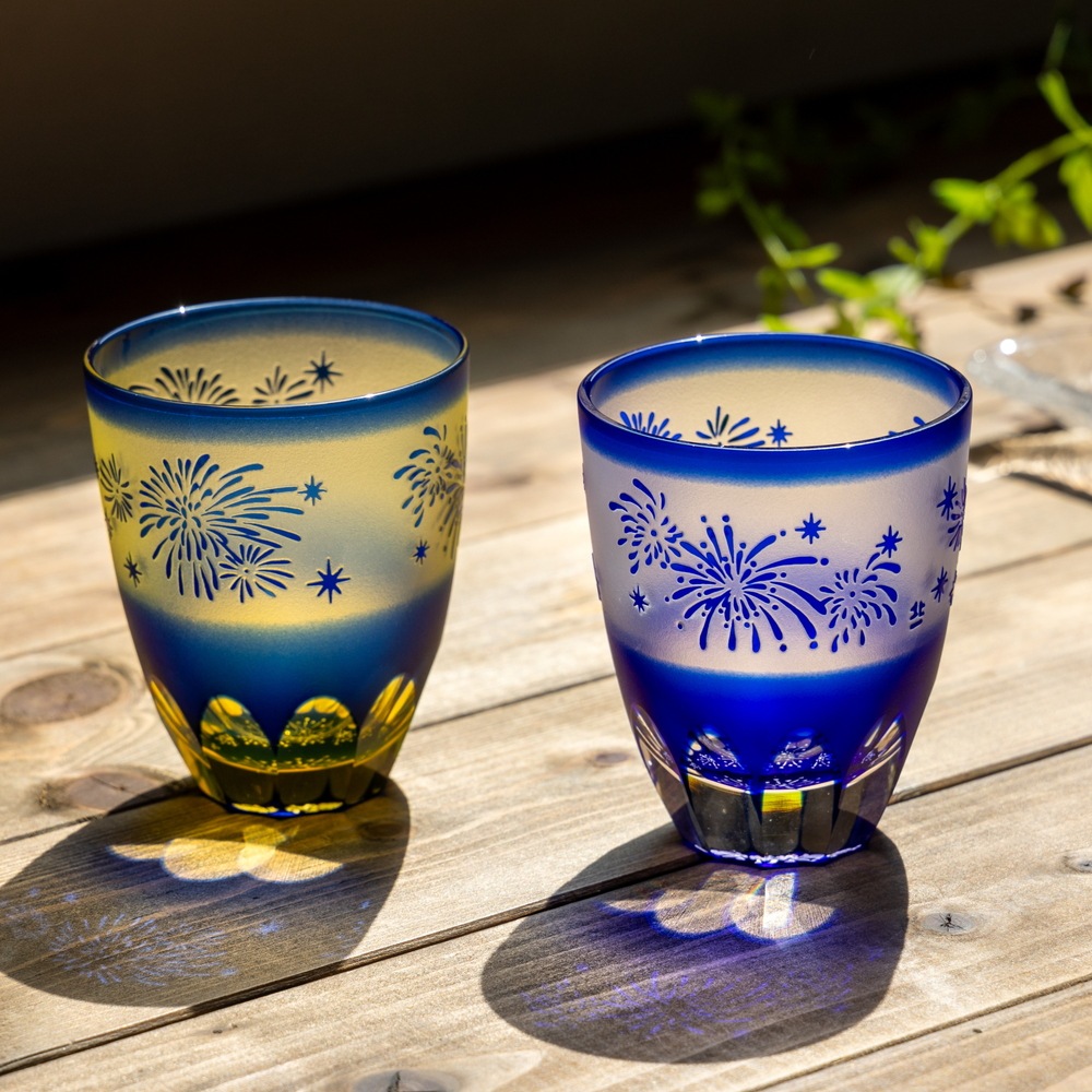 万華鏡万能グラス 花火 | 北一硝子 まごころお届け便