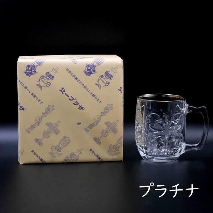 ☆ゴールド/プラチナラインビアジョッキ（木箱付） | 北一硝子