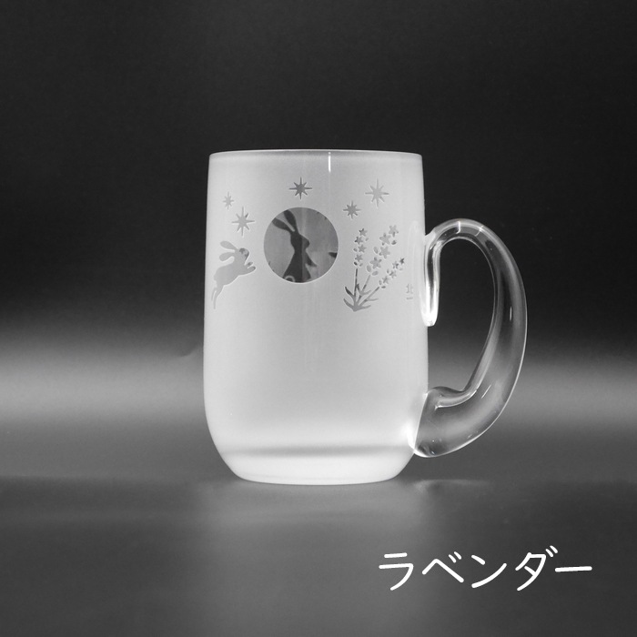 月見うさぎ ジョッキ | 北一硝子 まごころお届け便