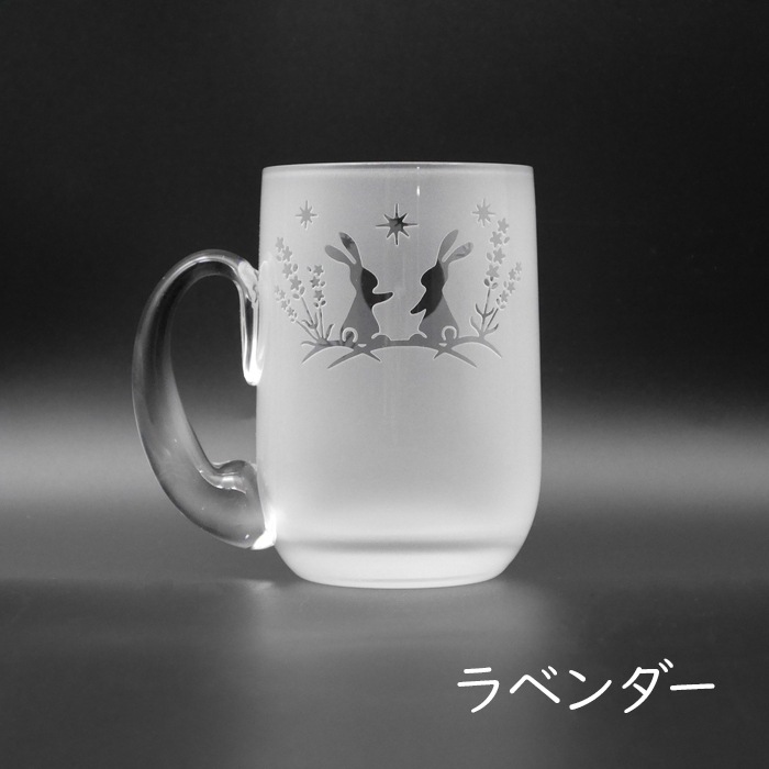 月見うさぎ ジョッキ | 北一硝子 まごころお届け便