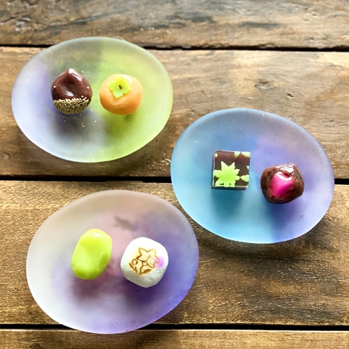 和彩 のばし皿小（艶消） | 北一硝子 まごころお届け便