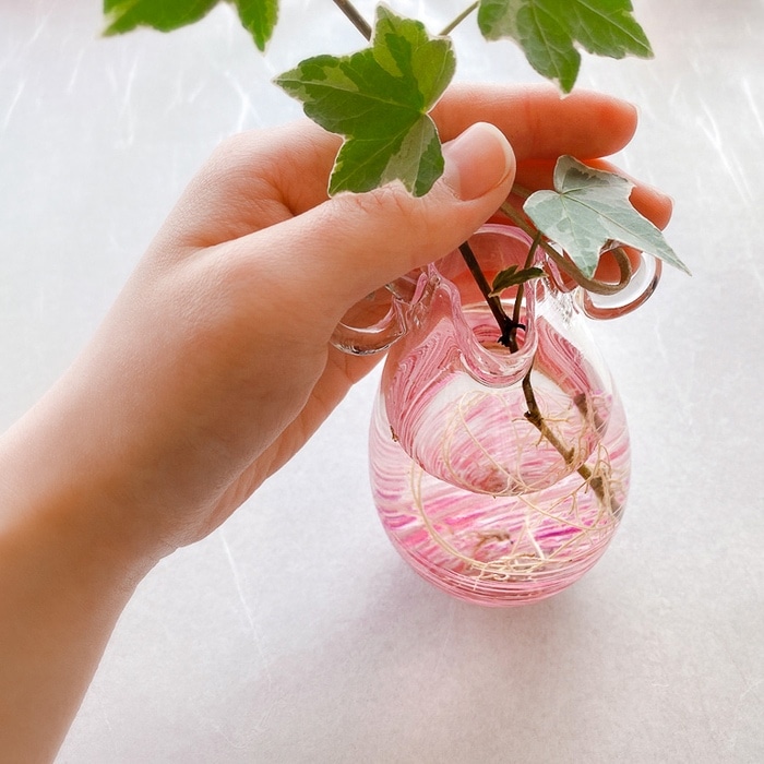 花器　つり竹花器 花器つり竹花器
