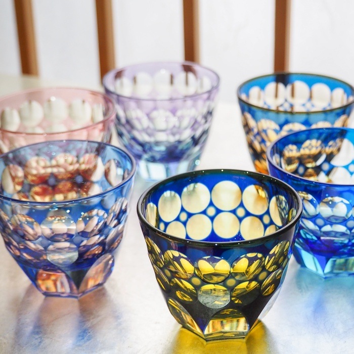 小樽切子 珠玉 ぐいのみ | 北一硝子 まごころお届け便