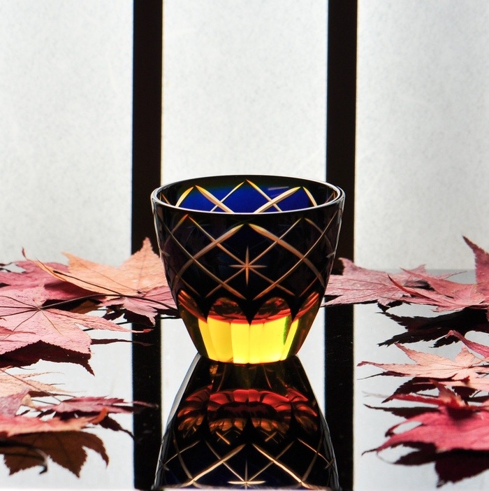 万華鏡 ぐいのみ 犬 | 北一硝子 まごころお届け便