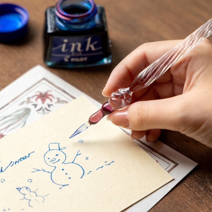 ★新品・送料込★Glasspen TAKETORI 月の鏡 紫色 ガラスペン 8a64e97ca033d89642dd8d187c8426