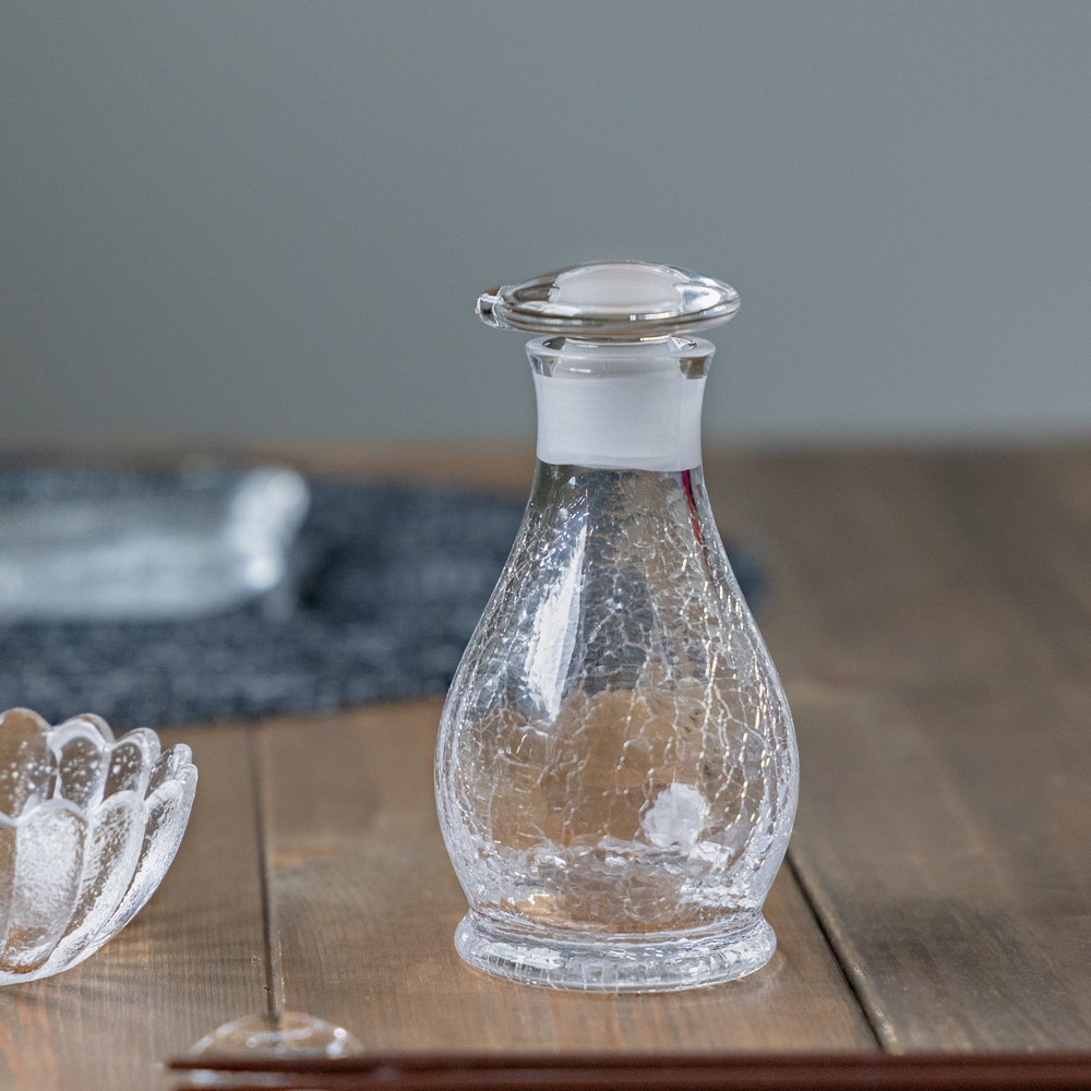 片口栓タイプ】氷の華 醤油差し小 | 北一硝子 まごころお届け便