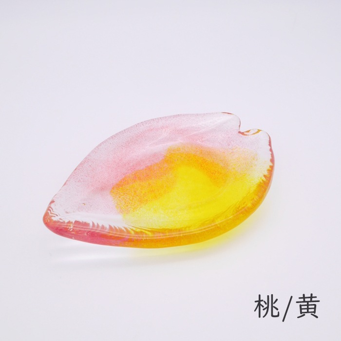 ☆花びら皿 クリア 5枚セット（木箱付） | 北一硝子 まごころお