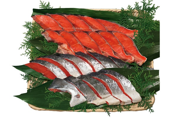 天然紅鮭 半身 切身 | 紅鮭 | | 魚がし北田 北田水産 オンライン