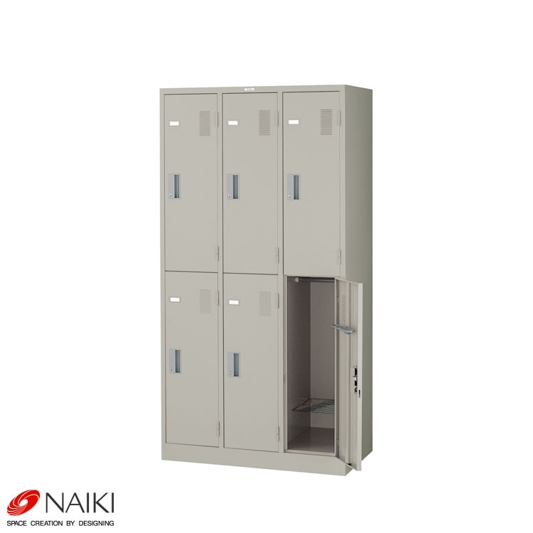 送料無料】<br>ロッカー<br>LK6N-AW<br>幅900×奥行515×高さ1790mm<br