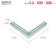 ������̵����<br>L�֥饱�å� L-11<br>3.2��300��300mm<br>�ڥ��������å��Υ������ޡ�<br>