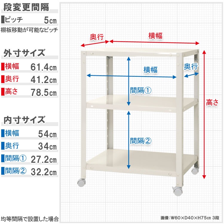 ������̵����<br>NSTR-K-236��3��<br>��60�߱���40�߹⤵78.5cm<br>�ڥ��������å��Υ������ޡ�<br>