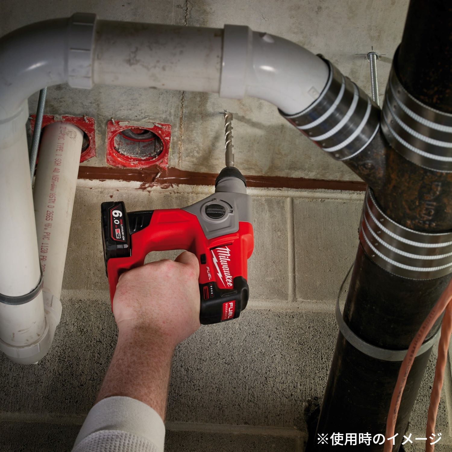 ミルウォーキー M12 FUEL 13mm SDS PLUS ハンマードリル (本体+ケース)