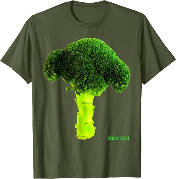 ֥å꡼  ̿ & ʸ BROCCOLI BIG PHOTO & TEXT T-Shirt