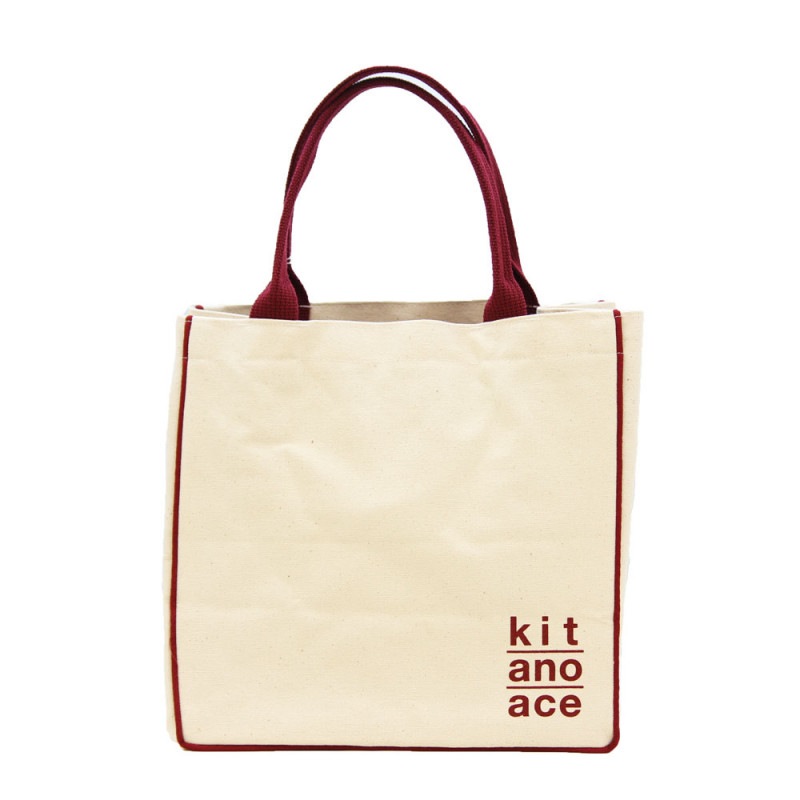 エコバック オリジナルエコバッグ M62 キナリ/レッド kit ano ace｜北野エースWEB SHOP