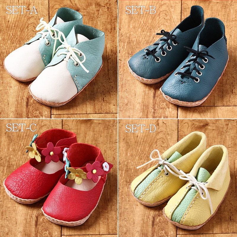 鹿革ファーストシューズ 12cm 手作りキット【ベビーシューズ/出産祝い