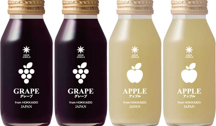 GRAPE & APPLE JUICE from HOKKAIDO 2本+2本 4本セット | すべての商品