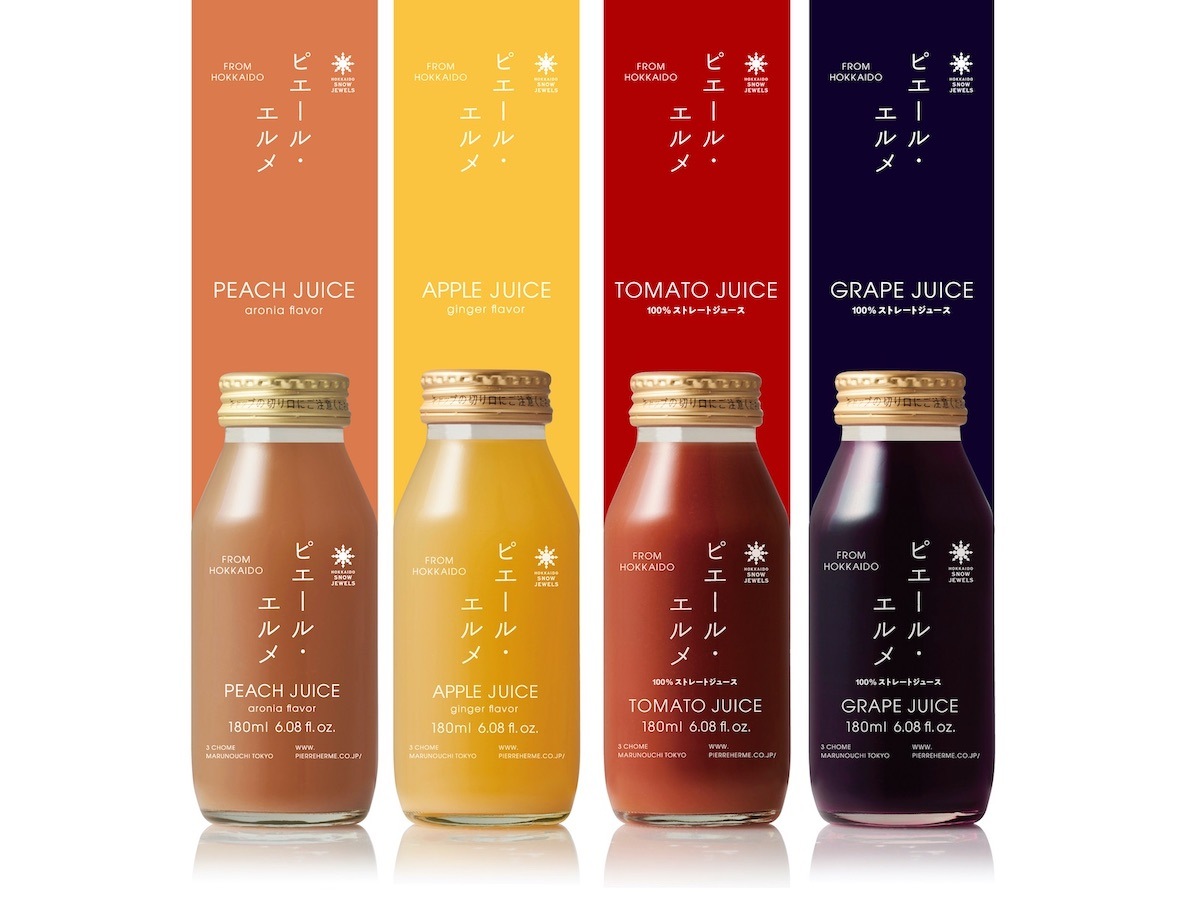 北海道余市産 Made In ピエール エルメ ジュース詰合わせ すべての商品 Hokkaido Snow Jewels