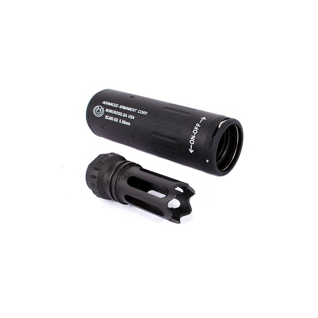 AAC Mini 4.5” QD サイレンサー w/14mm フラッシュハイダー(CCW) ADC
