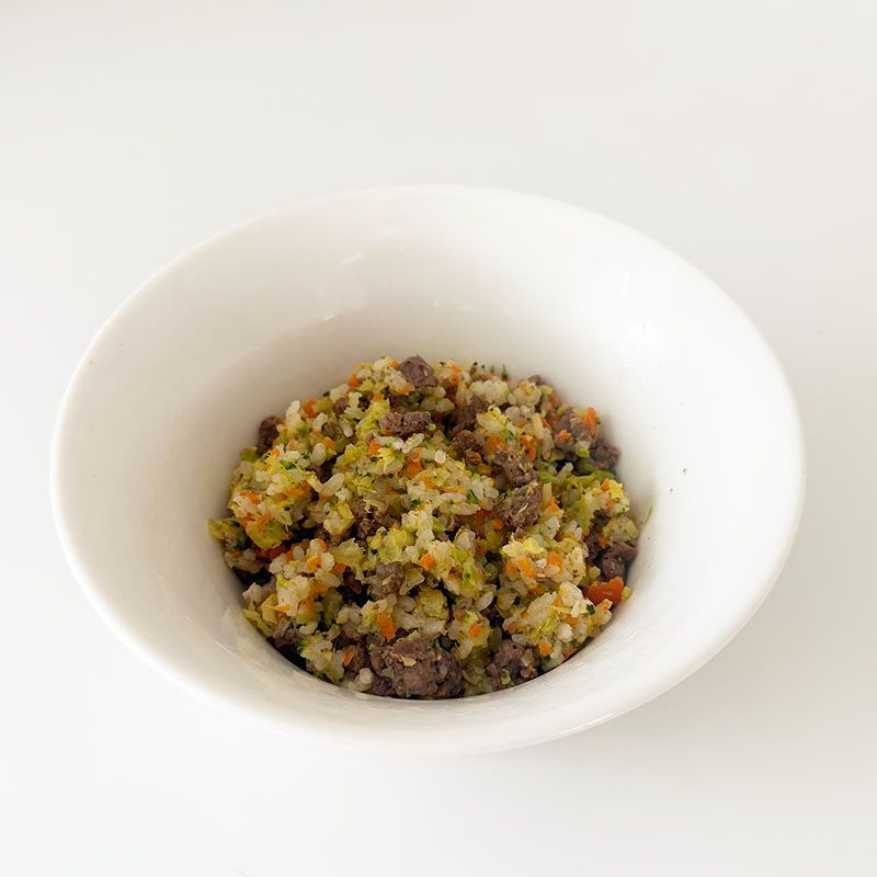 ◇冷凍ごはんシリーズ:馬肉と野菜のソテーごはん