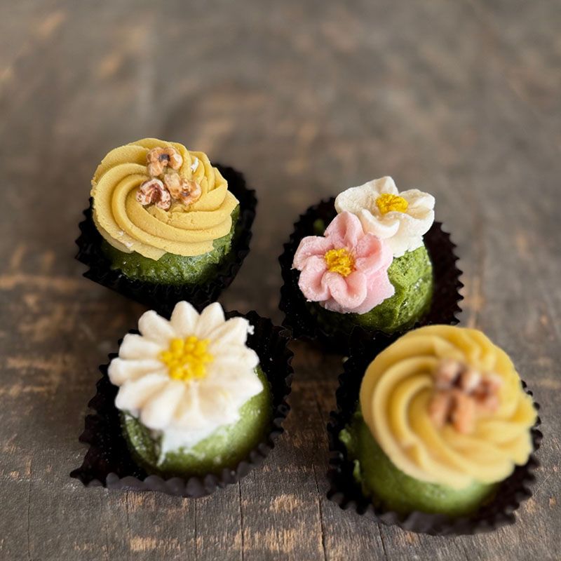 ■おはぎ仕立ての蒸しケーキ