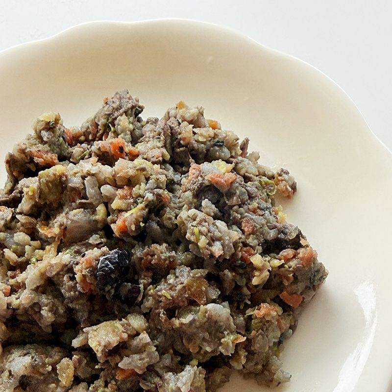 ◇◇鹿肉ステーキ＆ライス　ブルーベリーソース