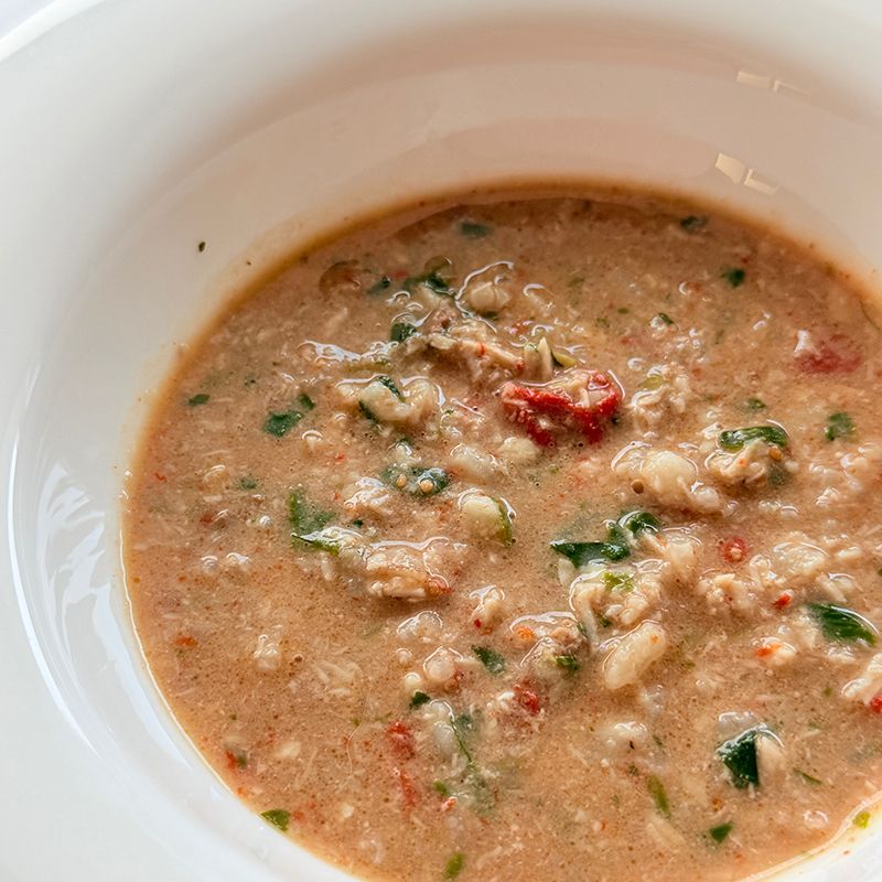 ◇◇鶏肉と豆苗のハトムギ粥