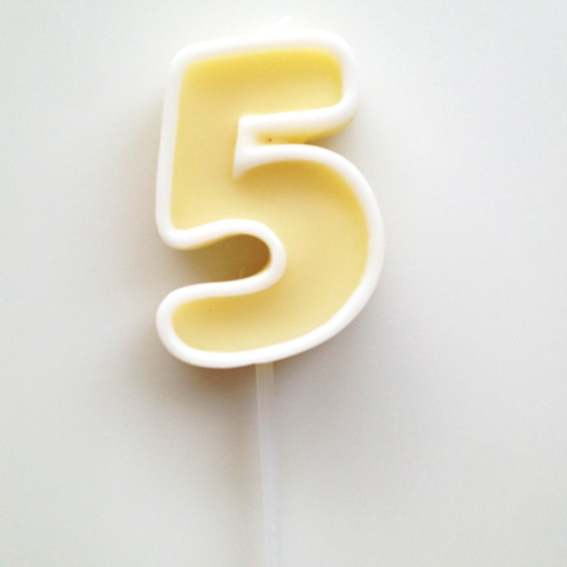 Number Candle 5【ナンバーキャンドル 5】
