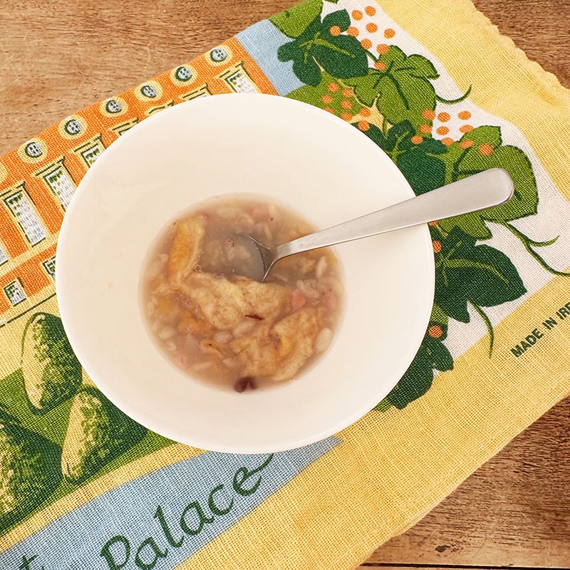 幸せ招きお猿のイチゴぜんざい