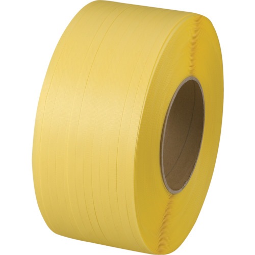 TRUSCO 自動梱包器用PPバンド幅15.5mmX長さ2500m 黄 