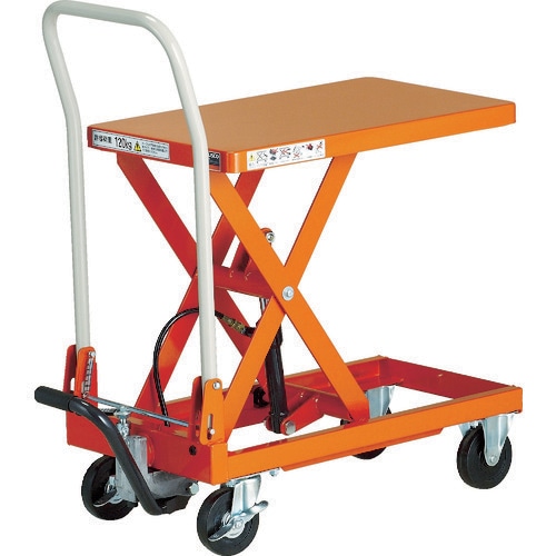 TRUSCO ハンドリフター 150kg 折りたたみ式400X720  